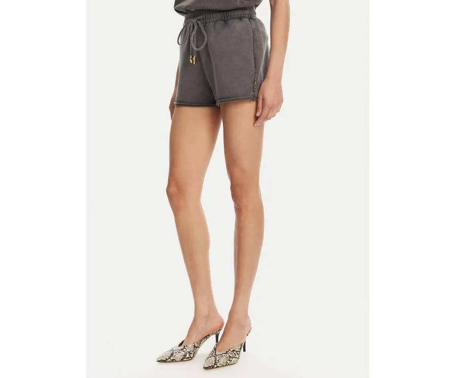 obrazek 1 Just Cavalli Szorty sportowe 78PADE10 Czarny Loose Fit