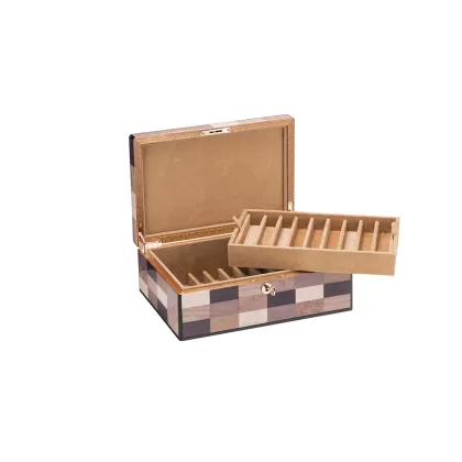 Picture Stylish mahogany pen holder