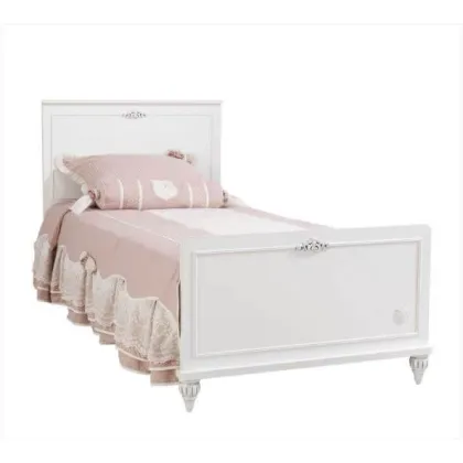 Zdjęcie Eleganckie łóżko w kolorze białym dla dziecka - Cilek