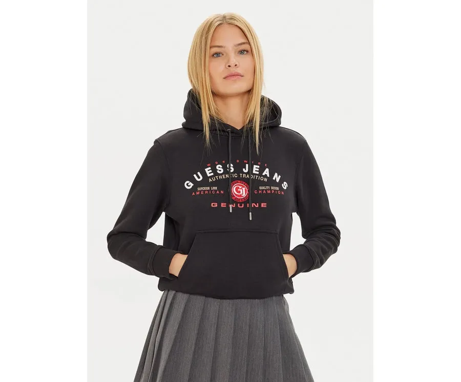 obrazek 1 Guess Jeans Bluza W4BQ20 KC811 Czarny Regular Fit