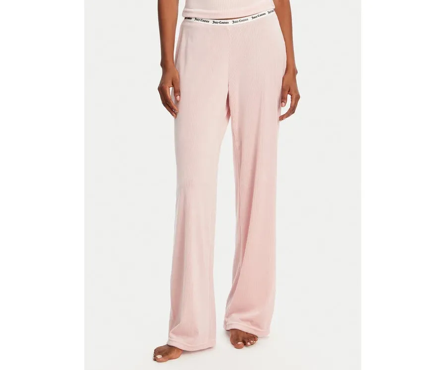 obrazek 1 Juicy Couture Spodnie piżamowe Vicky JCLAS125504 Różowy Flare Fit