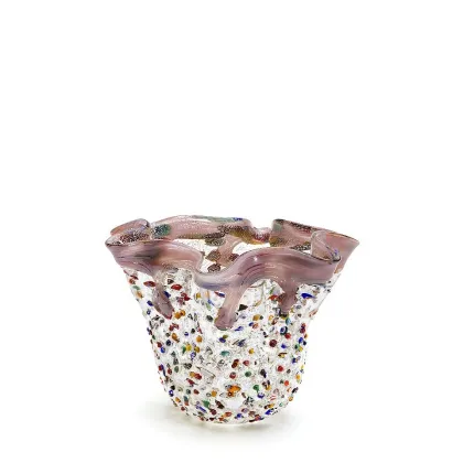 Zdjęcie Kolorowy wazon z weneckiego szkła (14 cm)