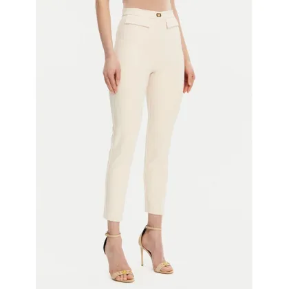 Zdjęcie Elisabetta Franchi Spodnie materiałowe PA-077-51E2-V320 Écru Regular Fit