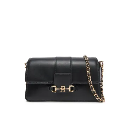 Zdjęcie Tommy Hilfiger Torebka Heritage Leather Crossover AW0AW17212 Czarny