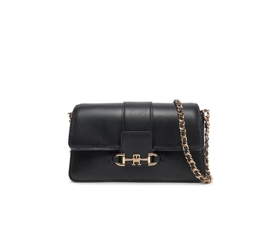 obrazek 1 Tommy Hilfiger Torebka Heritage Leather Crossover AW0AW17212 Czarny