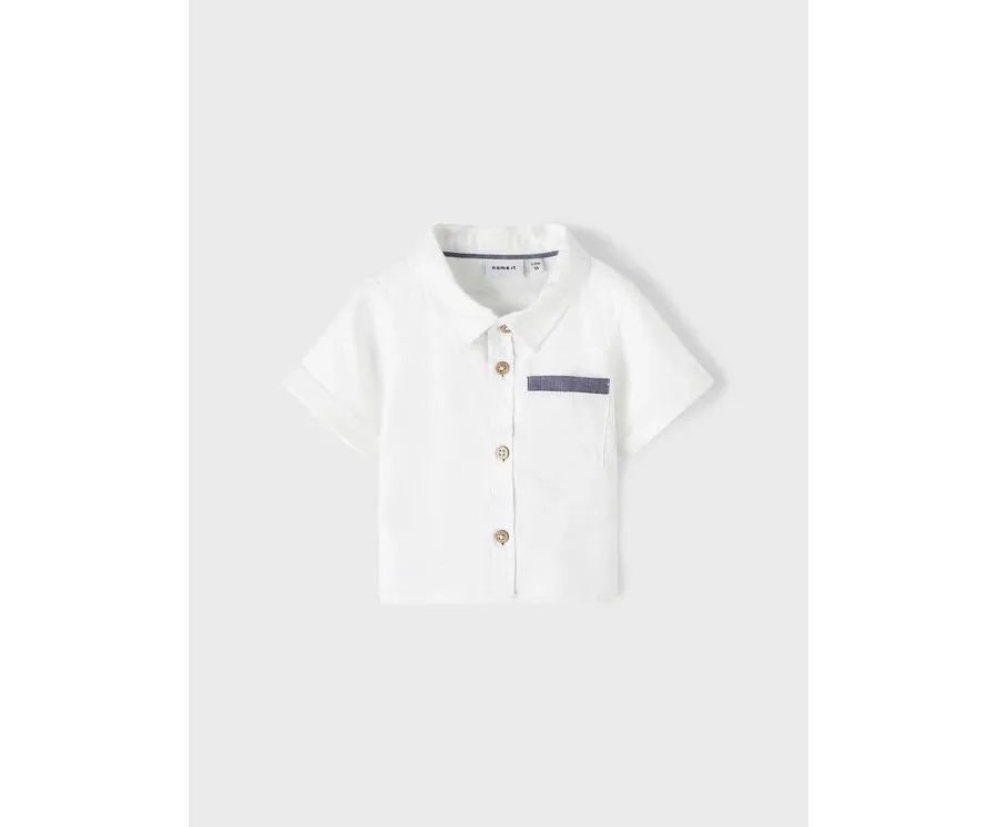 obrazek 1 NAME IT Koszula 13216655 Biały Regular Fit