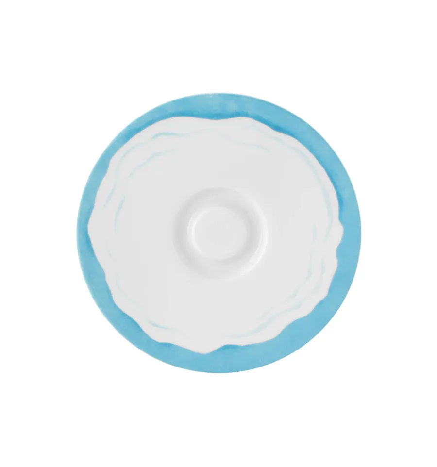 obrazek 3 Ręcznie wykonana porcelanowa filiżanka ze spodkiem do kawy