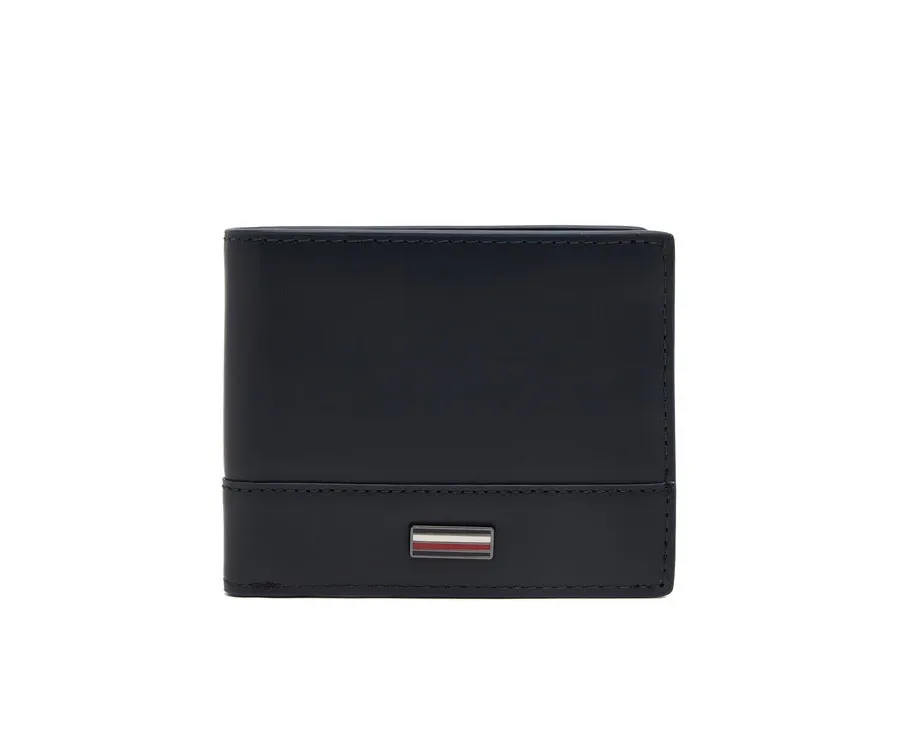 obrazek 1 Tommy Hilfiger Duży Portfel Męski Th Corp Mini Cc Wallet AM0AM13244 Granatowy