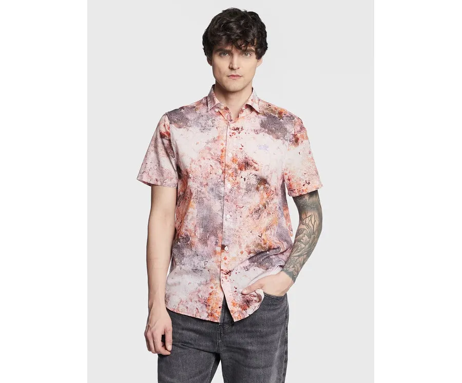 obrazek 1 Guess Koszula M3GH65 WFDS1 Różowy Regular Fit