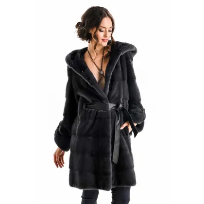 Picture Elegant luxurious mink fur coat - A&A Vesa