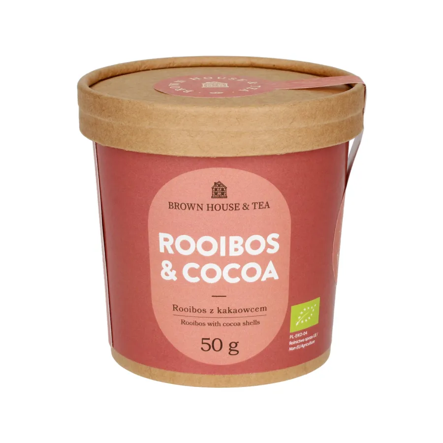 obrazek 1 Brown House & Tea - Rooibos & Cocoa Bio - Herbata sypana 50g BROWN HOUSE & TEA