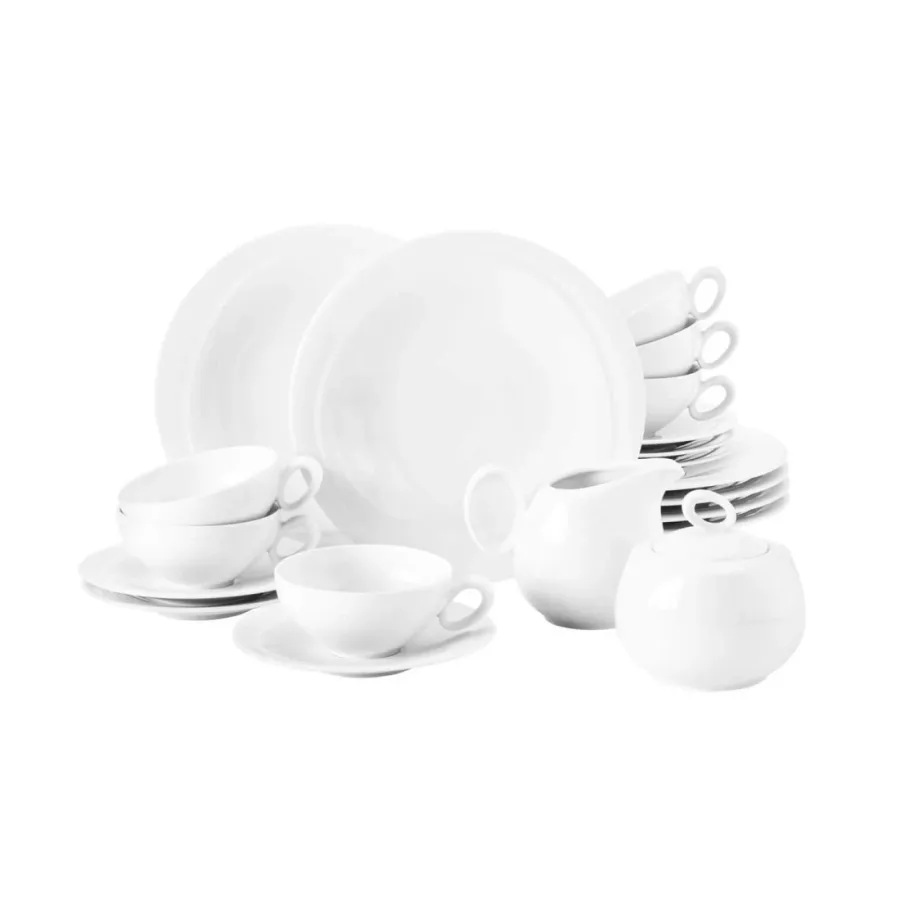 obrazek 1 Stylowy porcelanowy 20-elementowy serwis do herbaty - Seltmann Weiden