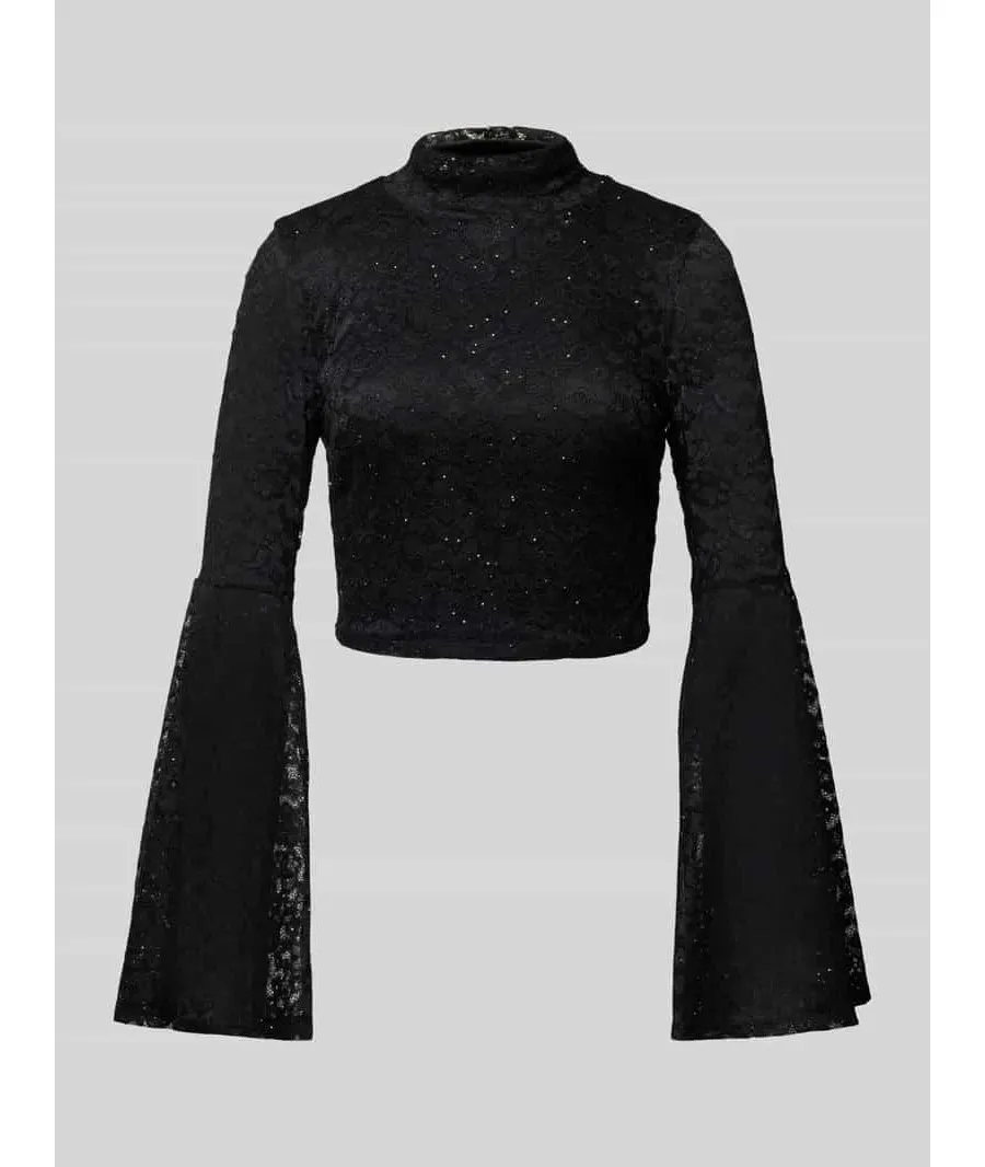 obrazek 1 Bluzka o kroju slim fit z rozszerzanymi rękawami model ‘DOMINIQUE’