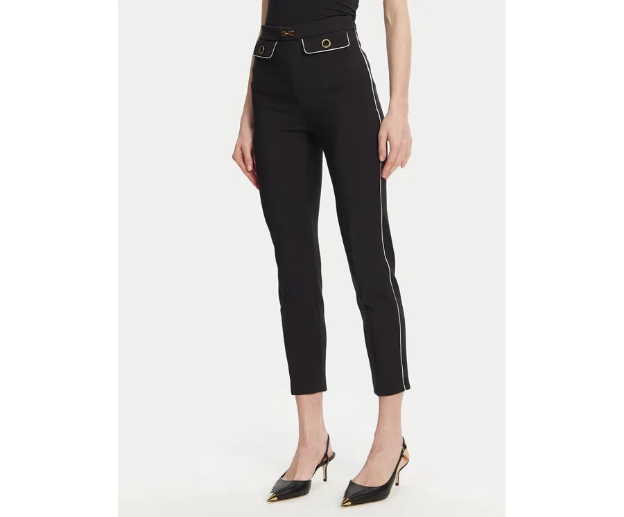 obrazek 1 Elisabetta Franchi Spodnie materiałowe PA-T71-51E2 Czarny Regular Fit
