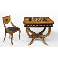 Zdjęcie Niezwykły stół do salonu Biedermaier - gry towarzyskie