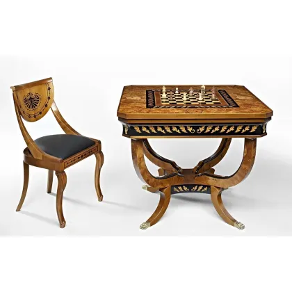 Picture Exclusive table for the living room Biedermaier – board games
