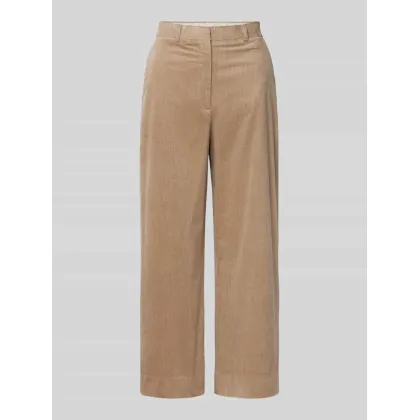 Zdjęcie Spodnie sztruksowe z szeroką nogawką i szlufkami na pasek model ‘ALMA’