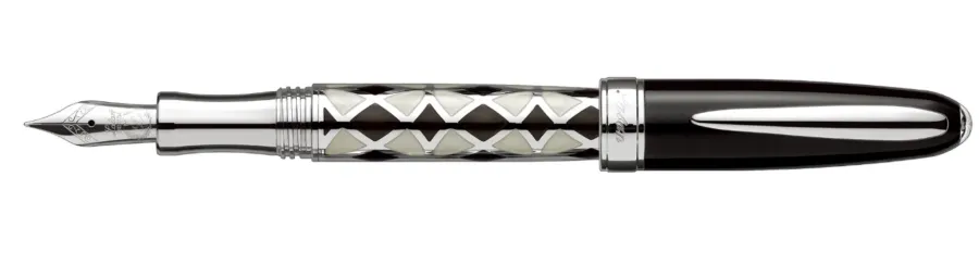 picture 1 MB-F200-3 (BK) Fountain pen STERLING SILVER 925