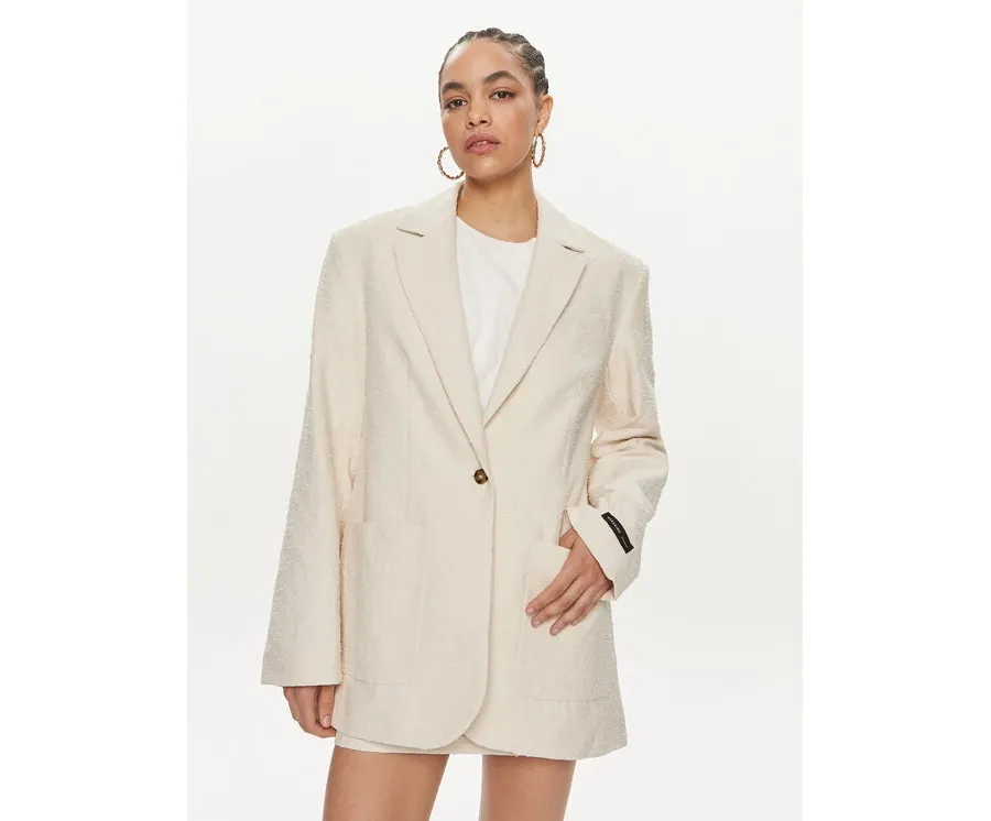 obrazek 1 Herskind Marynarka Leo 5108994 Écru Regular Fit