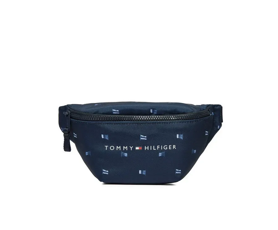 obrazek 1 Tommy Hilfiger Saszetka nerka Th Essential Aop AU0AU01949 Granatowy