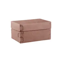 Picture Beautiful Snob box 25x15xH13.5 cm in a stylish off-white powder pink color