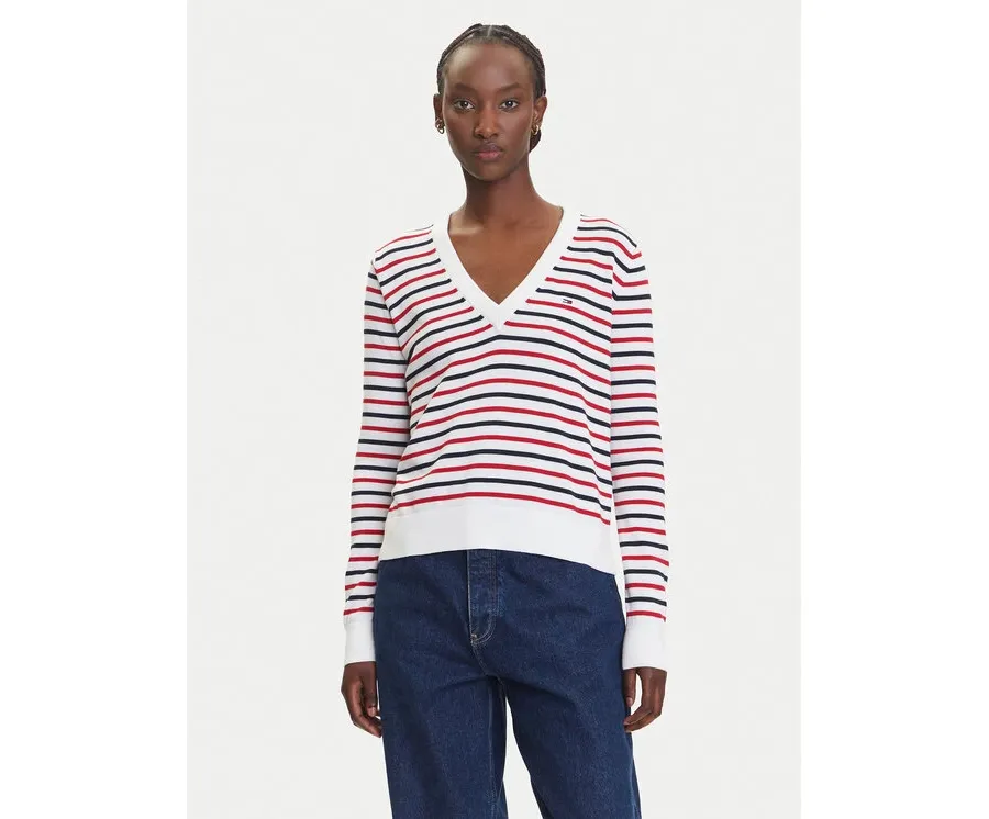 obrazek 1 Tommy Jeans Sweter Essential DW0DW19888 Kolorowy Regular Fit