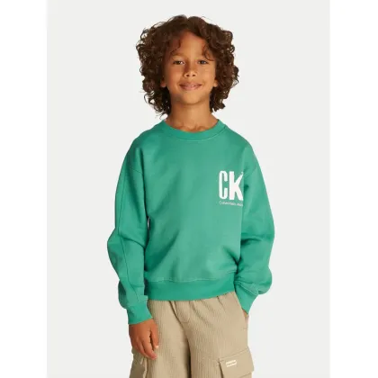 Zdjęcie Calvin Klein Jeans Bluza Summer IB0IB02462 Zielony Regular Fit