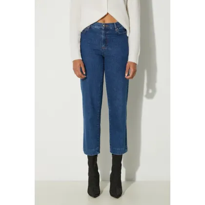 Zdjęcie A.P.C. jeansy New Sailor damskie high waist COGUK.F09131-INDIGO