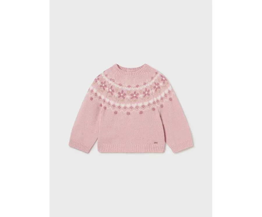 obrazek 1 Mayoral Sweter 2.311 Różowy Regular Fit