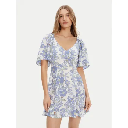 Zdjęcie Roxy Sukienka letnia Mercado Mini Crepe ERJWD03868 Biały Regular Fit