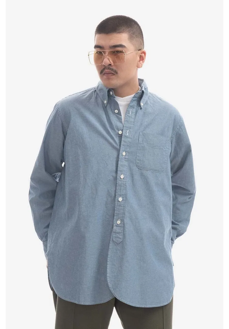 obrazek 1 Engineered Garments koszula bawełniana Engineered Garments 19 Century BD męska kolor niebieski regular z kołnierzykiem klasycznym 23S1A001.CV001-CV001