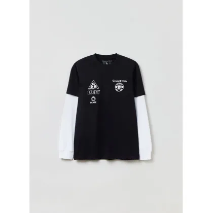 Zdjęcie OVS Bluzka GRAND & HILLS 1606339 Czarny Regular Fit