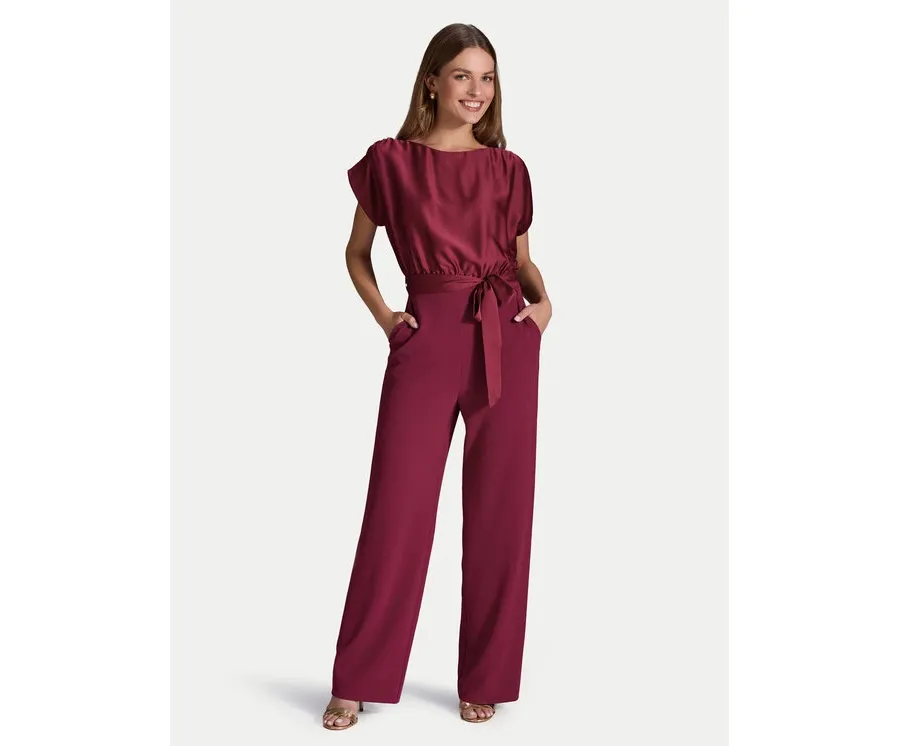 obrazek 1 Swing Kombinezon 3AD00400 Bordowy Relaxed Fit