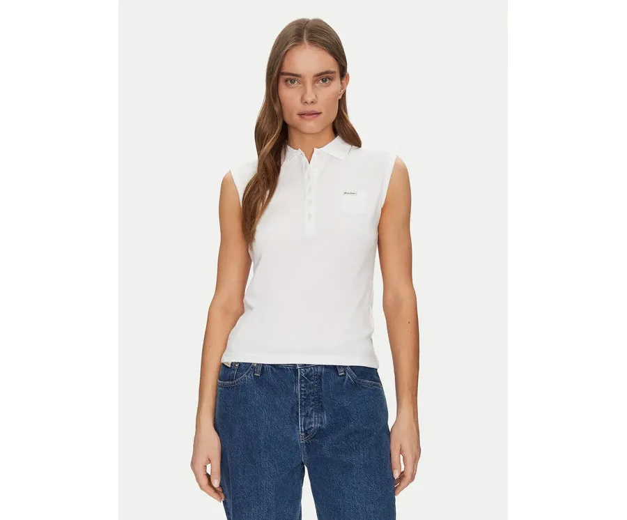 obrazek 1 Guess Jeans Polo W5GP24 KCYR1 Biały Regular Fit