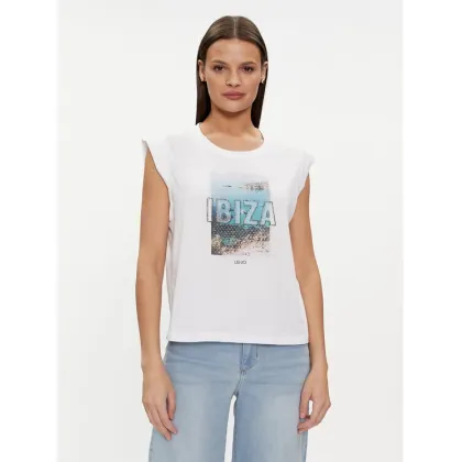 Zdjęcie Liu Jo T-Shirt MA4332 J5003 Biały Regular Fit