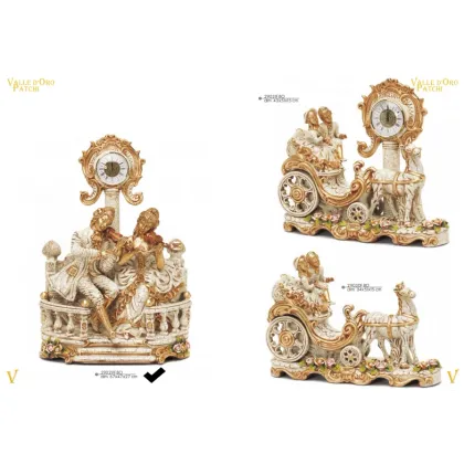 Picture A pair of violinists on the balcony with a clock and Swarovski roses - Valle d'oro Patchi