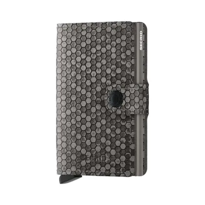 Zdjęcie Secrid portfel skórzany Miniwallet Hexagon Grey kolor szary