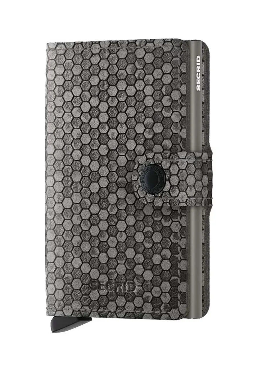 obrazek 1 Secrid portfel skórzany Miniwallet Hexagon Grey kolor szary