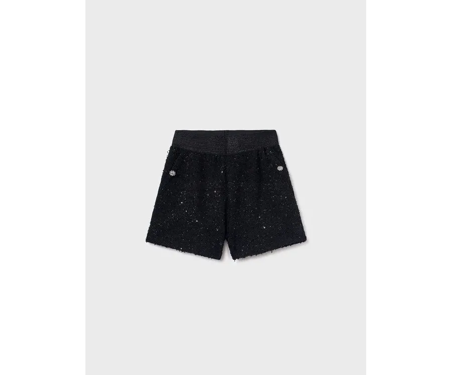obrazek 1 Mayoral Szorty materiałowe 7.967 Czarny Regular Fit