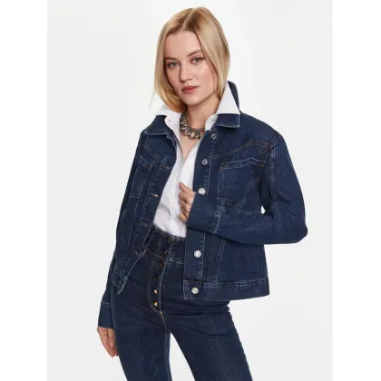Zdjęcie Trussardi Kurtka jeansowa 56S00882 Granatowy Slim Fit