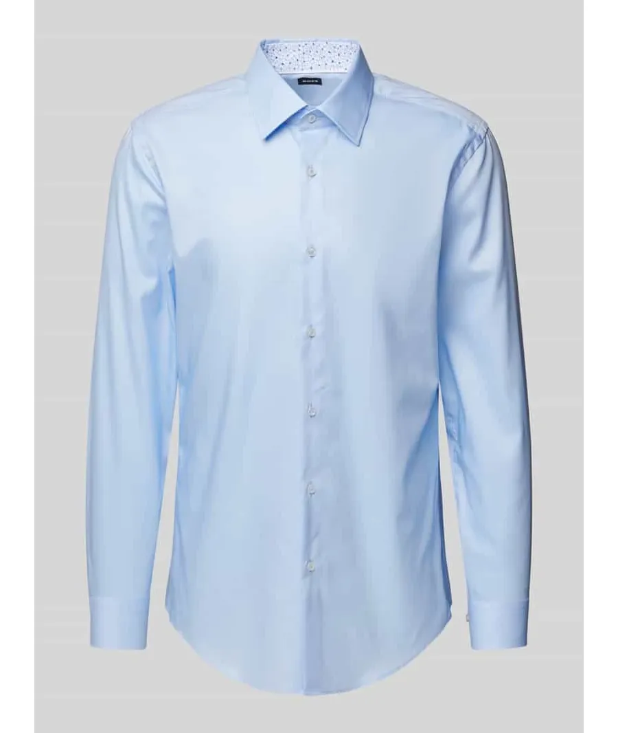 obrazek 1 Koszula biznesowa o kroju regular fit z wiskozy z kołnierzykiem typu kent