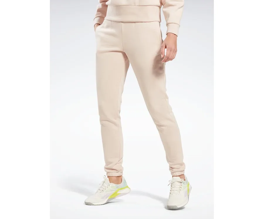 obrazek 1 Reebok Spodnie dresowe Fleece IC3502 Beżowy Slim Fit