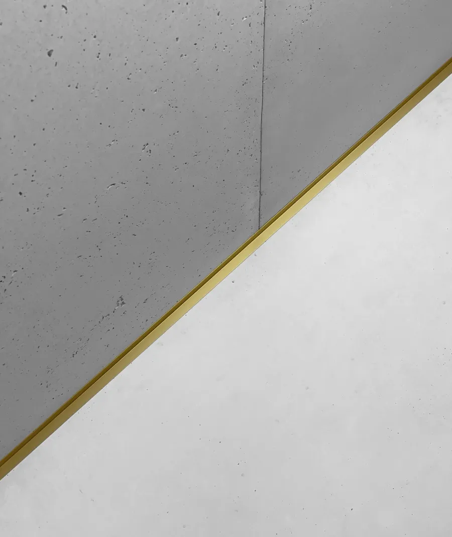 obrazek 1 200 x 1,6 x 2 cm Minileiste - (złoty) - Minimalistyczna listwa przypodłogowa cokołowa - SL16X2-05