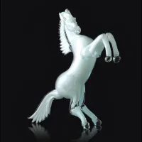 Picture Stylish colorful dancing horse