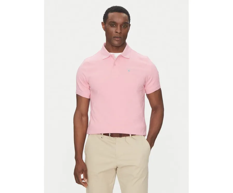 obrazek 1 Barbour Polo Original Sport MML0358PI51 Różowy Tailored Fit