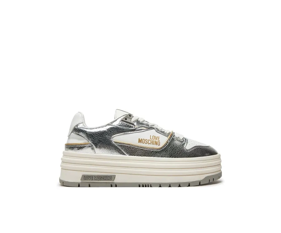obrazek 1 LOVE MOSCHINO Sneakersy JA21017G18IB0000 Srebrny