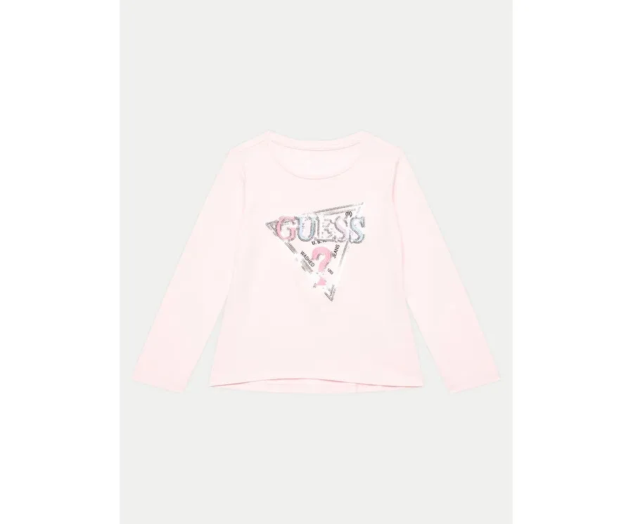 obrazek 1 Guess Bluzka K4YI11 K6YW4 Różowy Regular Fit