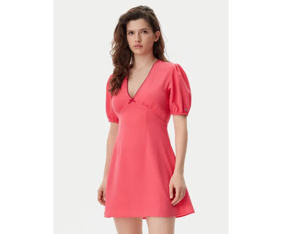 obrazek 1 Tommy Jeans Sukienka letnia DW0DW20337 Różowy Regular Fit