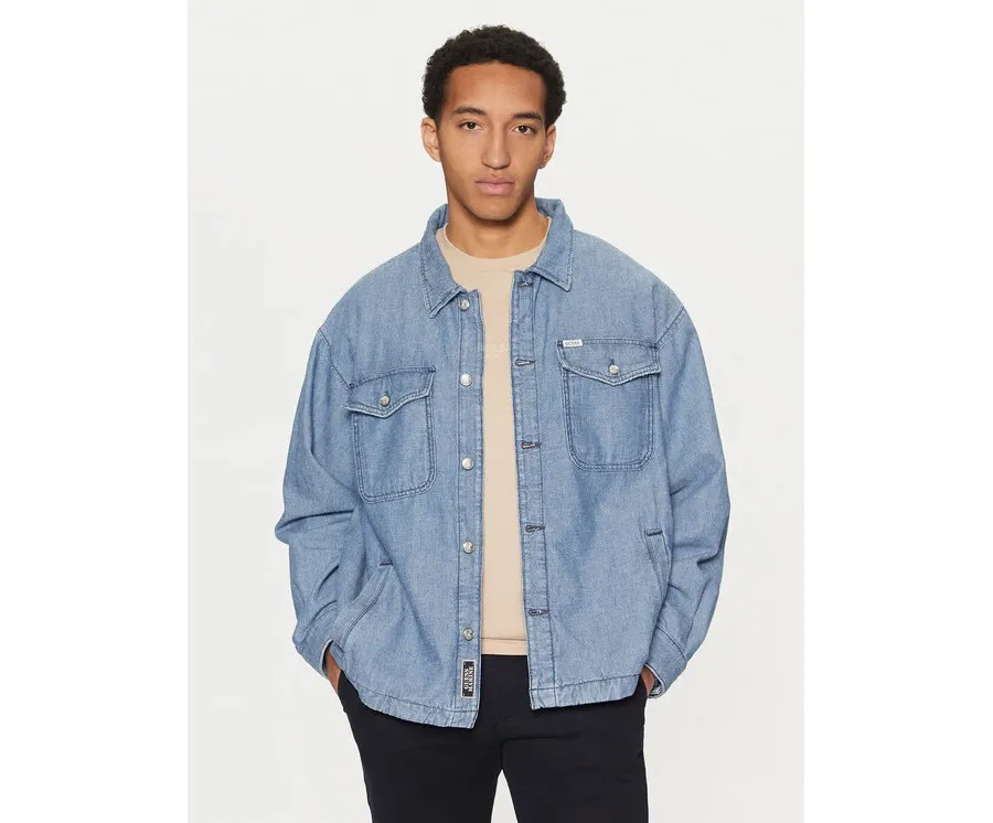 obrazek 1 Guess Kurtka jeansowa M5RN30 D5KW1 Niebieski Regular Fit