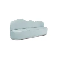 Zdjęcie Błękitna dziecięca sofa w kształcie chmury